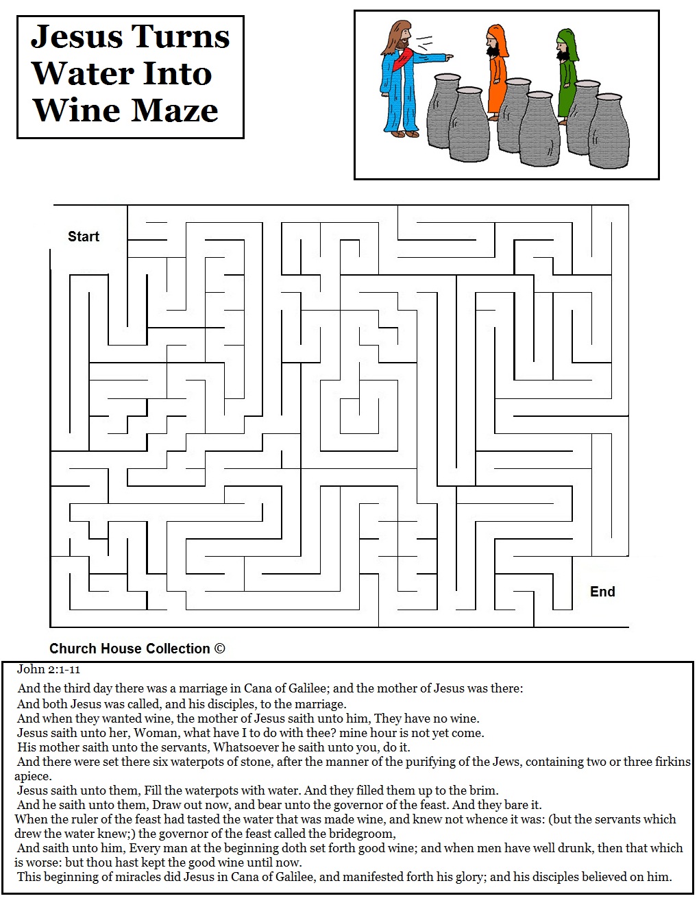 Jesus Turns Water Into Wine Sunday School Lesson